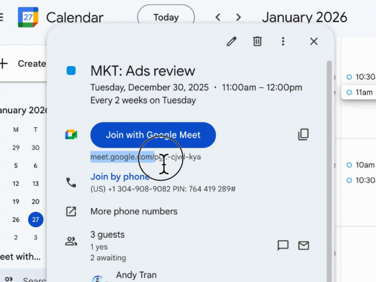 Connect your meeting